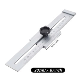 NICEWAT Marking Gauge 200 mm, Marking Tool Scribing Gauge with Deep Lasered Measuring Scale, Marking Gauge for Precise Marking and Demarcation of Marks and Guide Lines