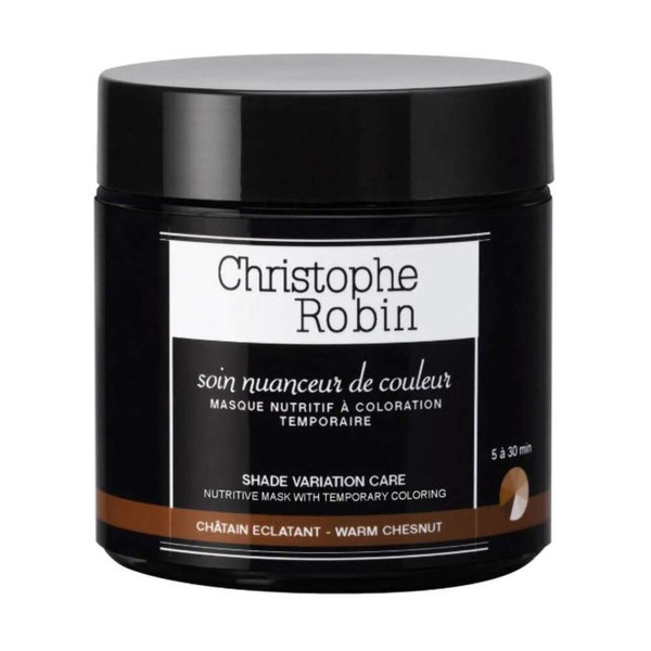 Nutritive Mask with Temporary Coloring in Warm Chestnut 250 ml by Christophe Robin (Pack of 1), 185632