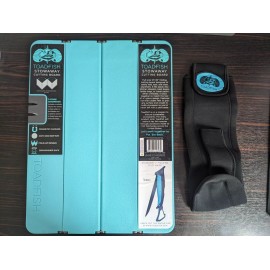 TOADFISH Stowaway Folding Cutting Board w/ Knife Sharpener 12" x 16" + Case  NEW