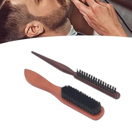 Mini Cepillo para Barba para Hombres, Cepillo de Limpieza para Barba, Cerdas Rígidas de jabalí, Cerdas Suaves, Ligero, Ergonómico, Duradero y Confiable para Hombres