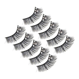 VICASKY 5pairs Individual False Lashes for Women for Dance and Special Occasions Comfortable and Lightweight Black