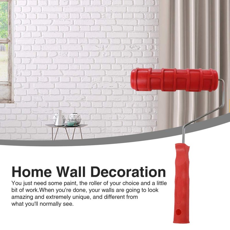 Pattern Paint Roller for Walls, 7 Inch 3D Embossing Rubber