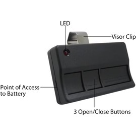 GRABOTE Garage Door Remote Opener Replacement for Liftmaster 315mhz for Chamberlain, for Craftsman, for Liftmaster and for Raynor Garage Door Operator