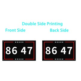 Vrogadso Anti Trump Flag, 3x5 Feet 3 Ply Double Sided Protest Black Political Statement Polyster Banner with 2 Grommets