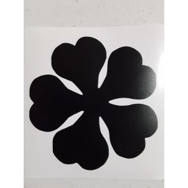 5 Leaf Black Clover Sticker Vinyl Decal Great for Windows/Laptop Waterproof!