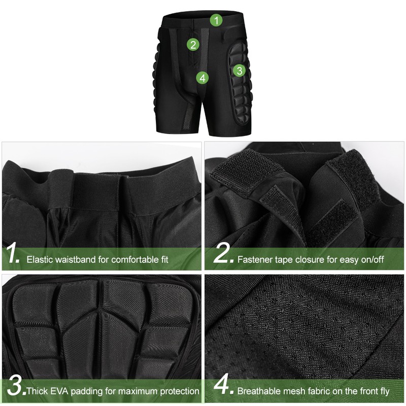 Hip Butt Protection Padded Shorts Armor Hip Protection Shorts Pad