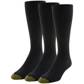 GOLDTOE Men's Mild Compression Over The Calf Socks, Multipairs