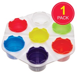 Baker Ross FN237 Colour Paint Palette - Pack of 1, Paint Palettes for Arts and Crafts, Easy Clean Paint Pots