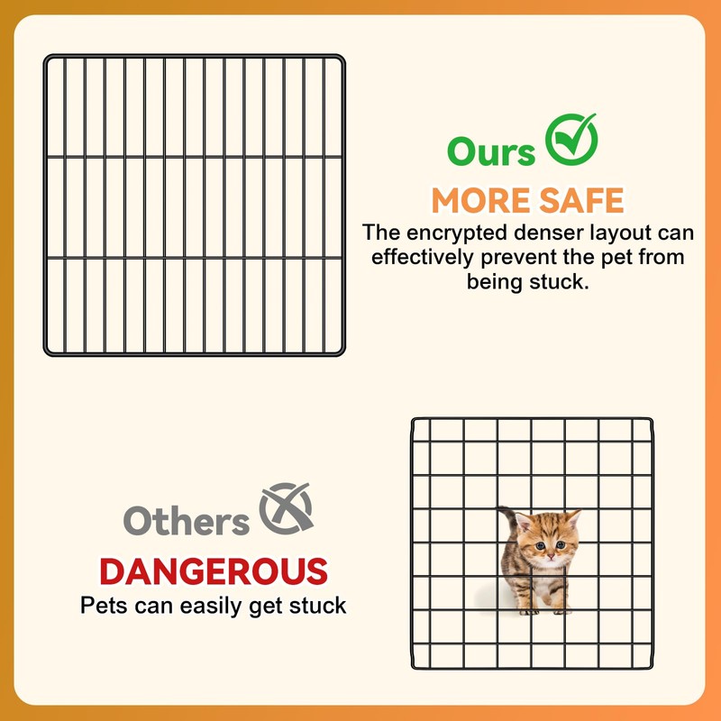 VISCOO Cat Cage, 4-Tier DIY Cat Enclosures Catio, Cat Playpen