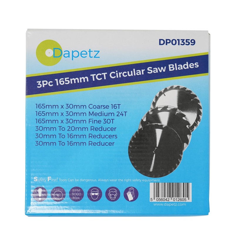 Dapetz ® TCT Circular Wood Fine Cut Saw Blade 165mm