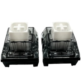 Zjmehty Kailh Box White V2 Switches for MX Mechanical Gaming Keyboard,5-Pin 45gf Clicky/Dust&Waterproof/Pre lubed Switches(White,108pcs)