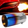 Exhaust Tip 3in Inlet 3.5in Outlet 6.4in Length Straight Edge