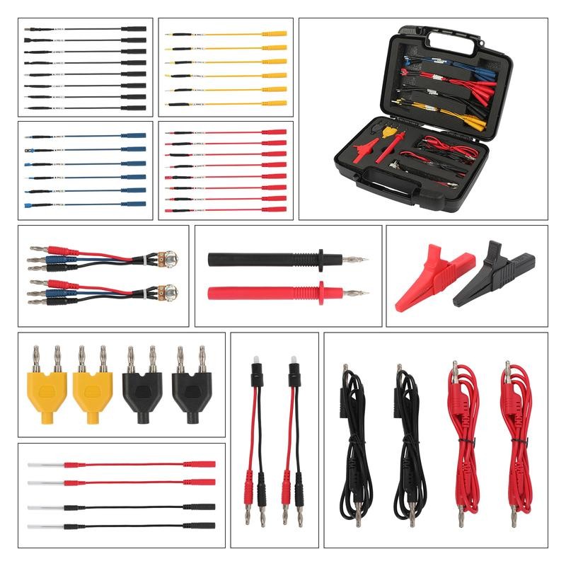 AUTOOL 48PCS Test Lead Kit Banana Plug To Test Hook
