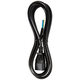 Pro Elec PE01054 IEC C14 Plug to Bare Ends Power Lead, 2 m, Black
