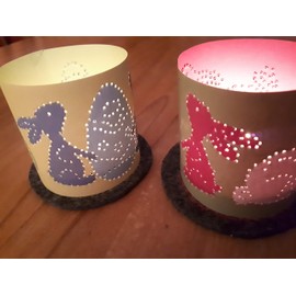 Familienmomente Sparkling Easter Motifs (2 x Easter Lanterns, 2 x Rabbits, 2 x Eggs Blue, 2 x Orange Eggs, 2 x Chicks) DIN A5 Tingling