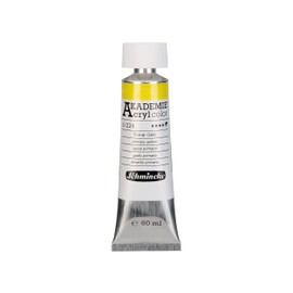 Schmincke - Akademie Acrylic Colour, Primary Yellow in 60 ml Tube, 23224011, Fine Artist Acrylic Paint, Brilliant, Highly Lightfast and Cadmium-Free, for Acrylic Painting, Mixed Media
