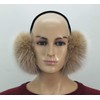 Hima 100% Real Fox Fur Winter Earmuff, Made in US