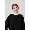 UMIYI Stand Collar, Ruffle Collar, Women's, Layered Style, Faux Color,