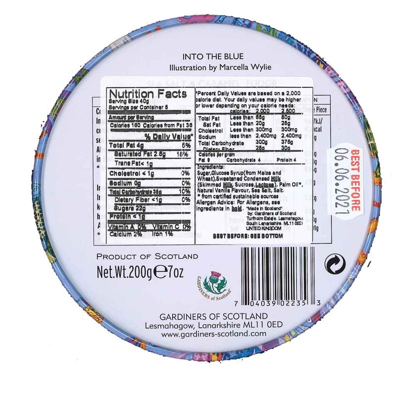 Gardeners Into the Blue Can, Sea Salt Caramel Fudge, 7.1