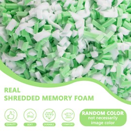 BBGDIPG 10 LBS Shredded Memory Foam Filling, Random Color Bean Bag Chair Filler, Comfortable and Soft Beanbag Filling Suitable for Various Pillows/Punching Bag/Couch Cushions/Pouf/Dog Bed (10, Pounds)