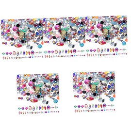 BESPORTBLE 5sets Nail Charms DIY Flatback Gems Acrylic Rhinestones Fashionable Nail Accessories for Elegant Manicure Art DIY Accessories Craft Decorations 300pcs*5