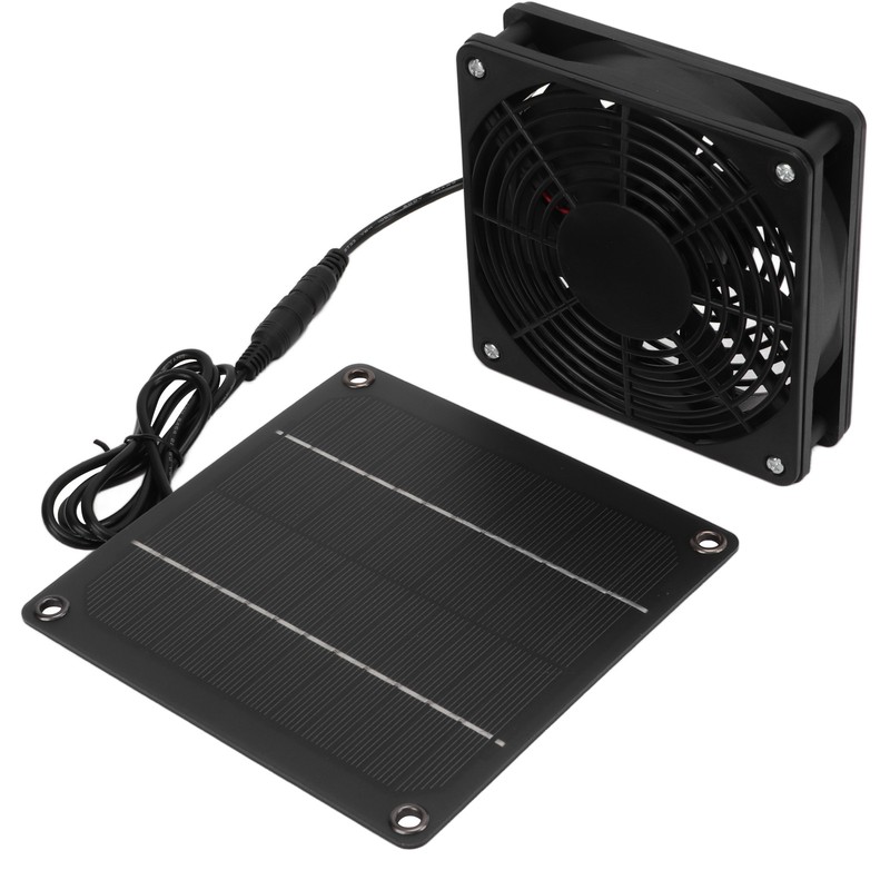 Solar Fan Effective Cooling Safety Protection Easily Install 3W 43.4CFM