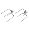 2PCS Multifunctional Stainless Steel BBQ Fork Grill Fork Roast Spit