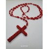 Rosario de Cordon Rojo Hecho a Mano 100% CALIDAD