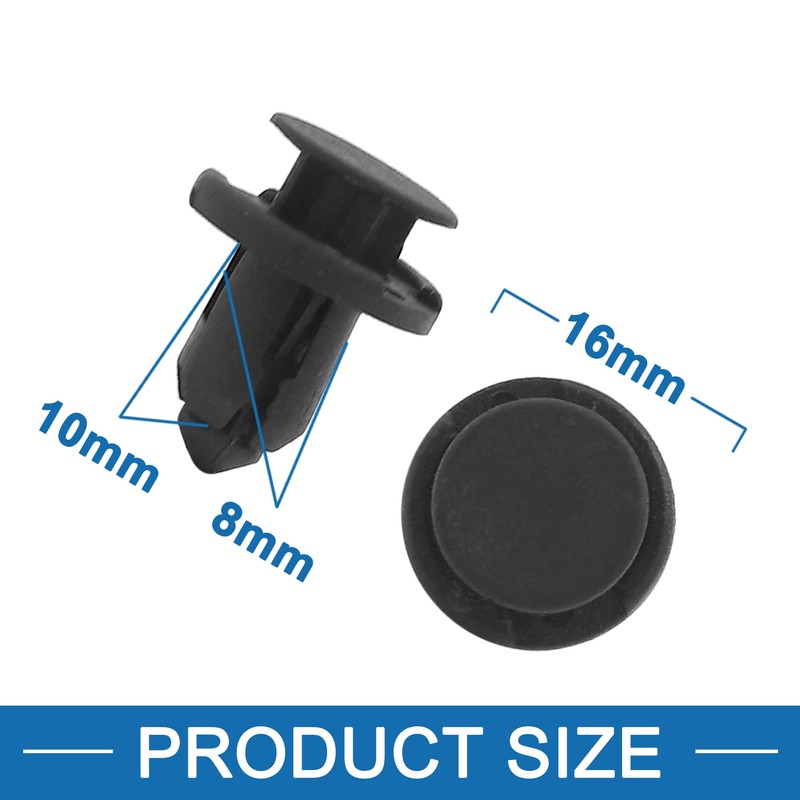 A ABSOPRO 50 Set Car Rivet Bumper Retainer Clip 8