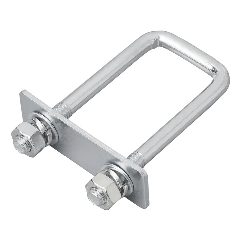 Lashing Brackets, Rectangular U-Brackets with Plate & Nuts, M10 Galvanised,