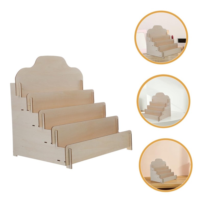 Card Display Stand Multi Purpose Tiered Organizer for Postcards Greeting