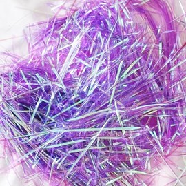 Amsthow Gift Wrap Shredded Filler Basket Grass 1/2 LB Shiny Purple Cut Shred Raffia Box Stuffing for Easter Birthday Wedding Wrapping (Purple)