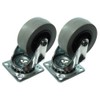 1 Pair Of 50Mm Plate Fix Single Caster Dolly Wheel