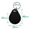 Dennett FeliCa IC Keychain, Set of 10, Ferrica Lite-S