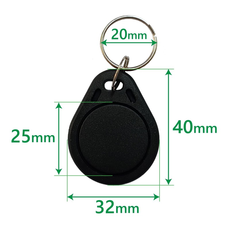 Dennett FeliCa IC Keychain, Set of 10, Ferrica Lite-S