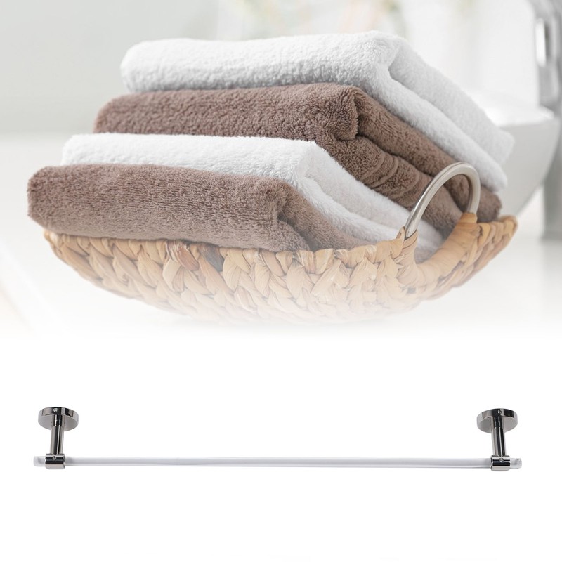 Towel Holder Rod Minimalist Light Luxury Acrylic Wall Mounted Towel