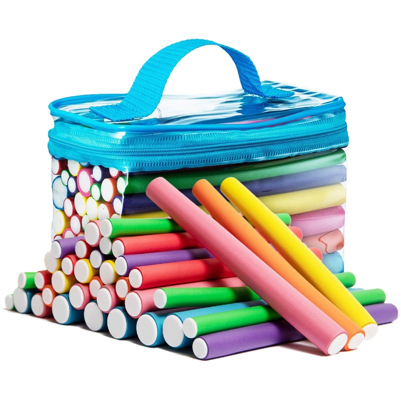 Tifara Beauty Salon Heatless Flexible Hair Rollers Curlers 42-pack 7"