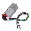 DC12V Encoder Gear Motor with Mounting Bracket, 65mm Magnetic Motor