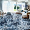 Lessymo Area Rug 9x12 Living Room, Washable Abstract Soft Carpet