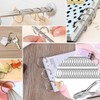 100 Stück Silberne Buchringe mit Lochzange, 25mm Außendurchmesser, 20mm Innendurchmesser,