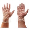 Winco Clear Disposable PE Gloves, Large, 500 pcs.