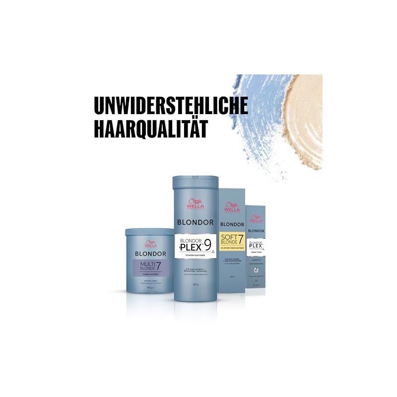 Wella Professionals BlondorPlex – Professionelles, staubfreies Blondierungspulver mit Bond-Builder-Technologie für