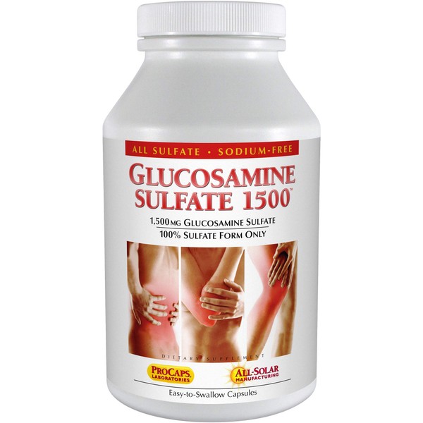 ANDREW LESSMAN Glucosamine Sulfate 1500 - 270 Capsules - 100% Sulfate Form, Research Established Ingredient and Levels for Support of Healthy Joint Tissue. Retains Elasticity and Healthy Structure