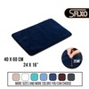 SFLXO 60cm x 40cm Non Slip Bath Mat Machine Washable
