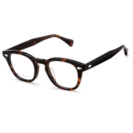 FEISEDY B1192 Thick Cell Frame, Date Glasses, Glasses Frame, No Degree, Stylish, Wellington Fashion Glasses, Harajuku Glasses, Unisex, Tortoiseshell