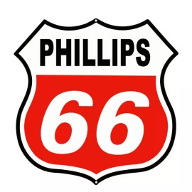 Handmade Phillips 66 Metal Sign 16x16