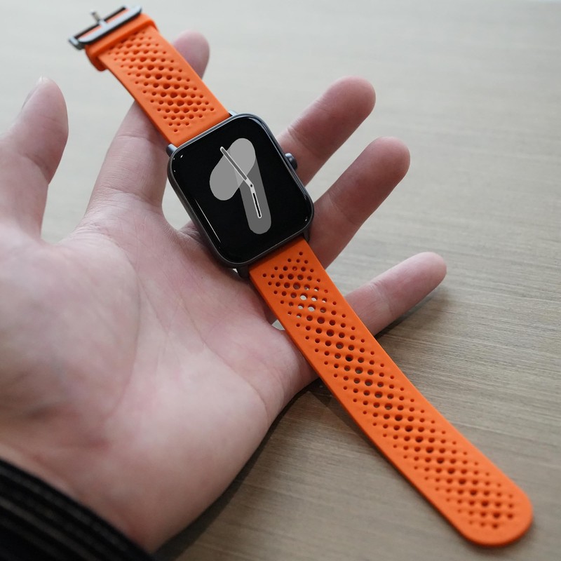 Lamshaw Compatible with CARBINOX Vortex bands, Silicone band with Metal