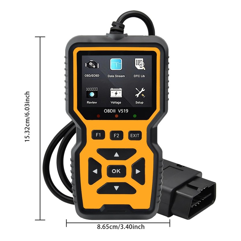 OBD2 Scanner Diagnostic Tool - Check Engine Light Code Reader,