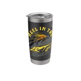 Fly Fishing Reel In The Art Of Fly Tying Stainless Steel Insulated Tumbler