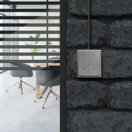 Miratic Surface-Mounted Blind Switch Surface-Mounted IP 55 Wet Room Switch Surface-Mounted Perfect for Home and Office 2-Pin Button Control Type